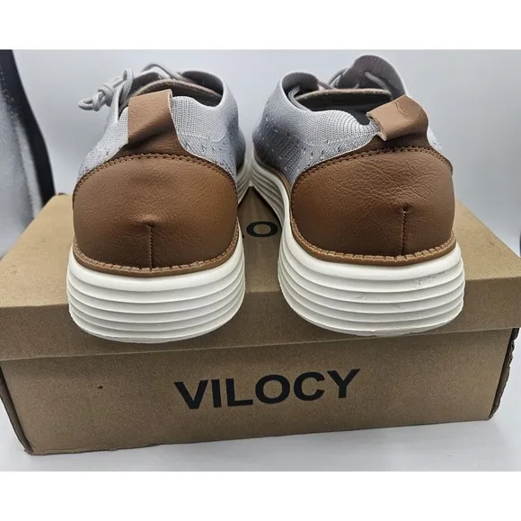 VILOCY Men's Mesh Dress Sneakers Oxfords Business Casual Walking Shoes Tennis