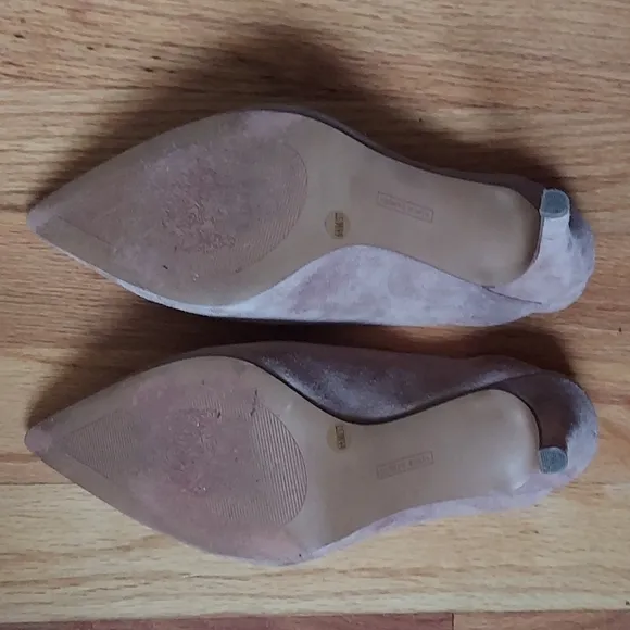 Vince Camuto Berodie Dusty Pink Suede Mules Sz 6.5