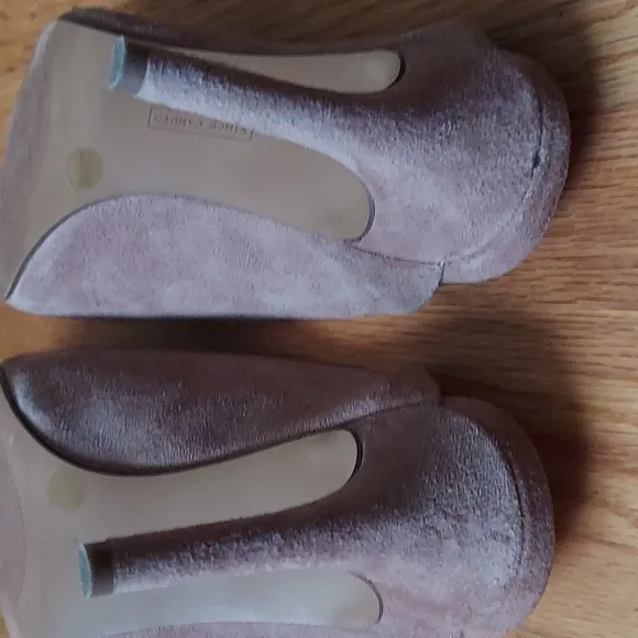 Vince Camuto Berodie Dusty Pink Suede Mules Sz 6.5