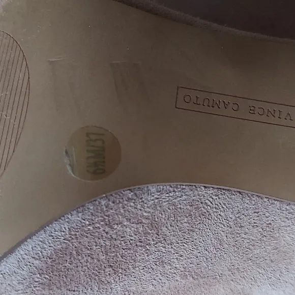 Vince Camuto Berodie Dusty Pink Suede Mules Sz 6.5