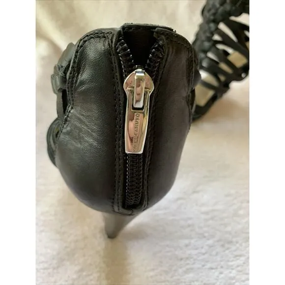 Vince Camuto Black Strappy Alaizah Heels Women’s 6 New