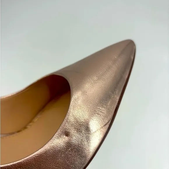 Vince Camuto chrome rose gold pointed toe heels worn once size 9