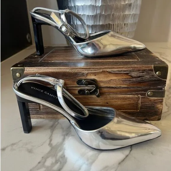 Vince Camuto Talayem Heels in Silver