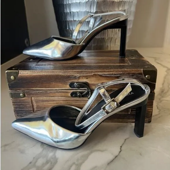 Vince Camuto Talayem Heels in Silver