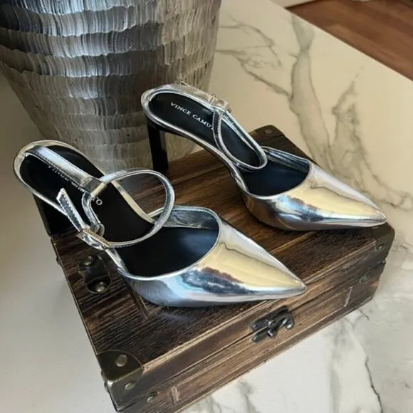 Vince Camuto Talayem Heels in Silver