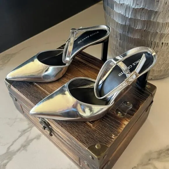 Vince Camuto Talayem Heels in Silver