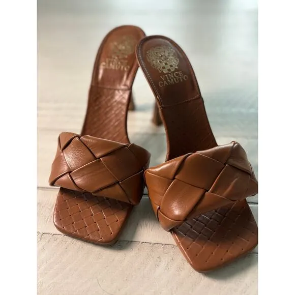 Vince Camuto Woven Leather Mules