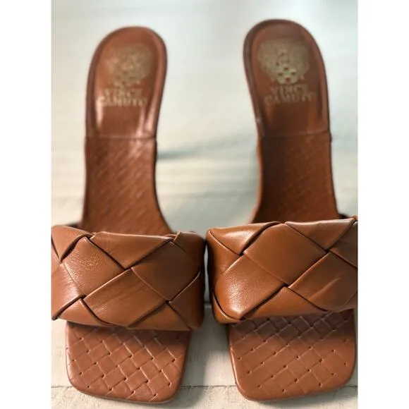 Vince Camuto Woven Leather Mules