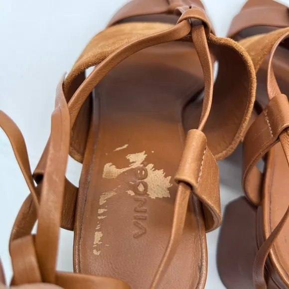 VINCE Dunaway Strappy Sandals Heels Size 8.5