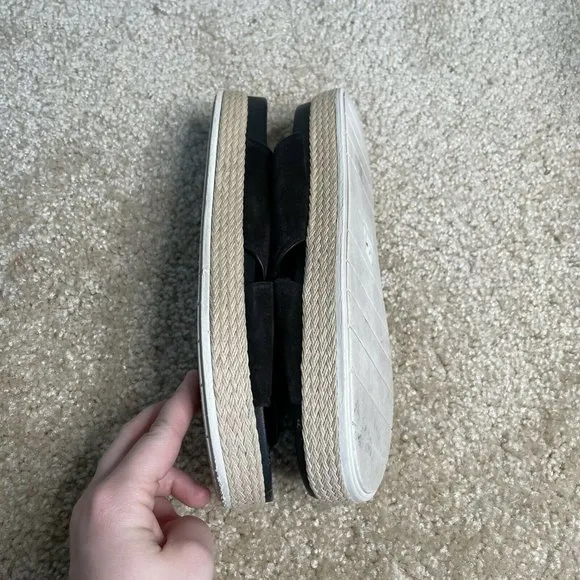 Vince Selene Crossover Leather Espadrille Slides