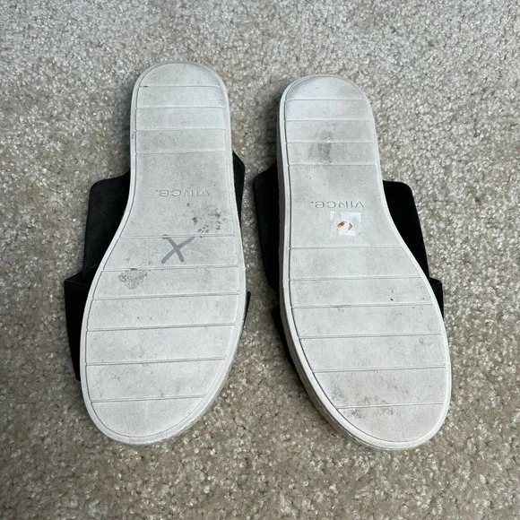 Vince Selene Crossover Leather Espadrille Slides
