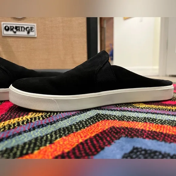 VINCE Slip On Mules in Black Suede, 10M, EUC