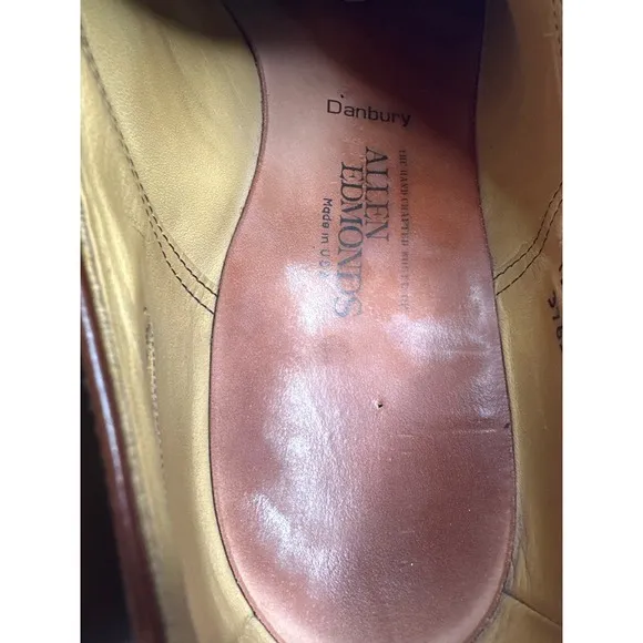 VINTAGE Allen Edmonds Danbury Burgundy Leather Oxfords Men's Dress Shoes 13B