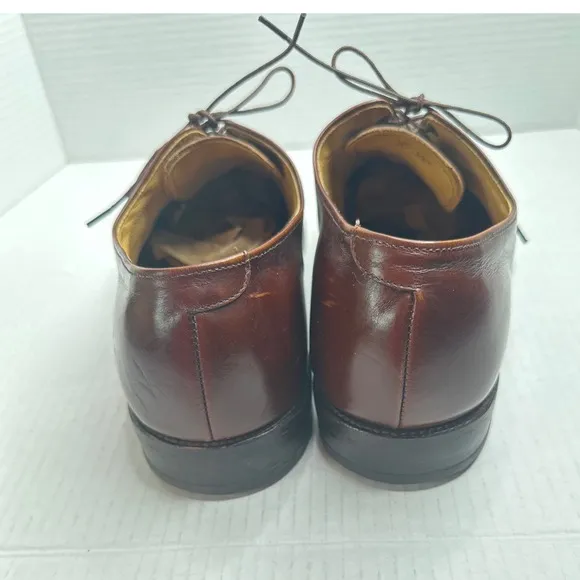 VINTAGE Allen Edmonds Danbury Burgundy Leather Oxfords Men's Dress Shoes 13B