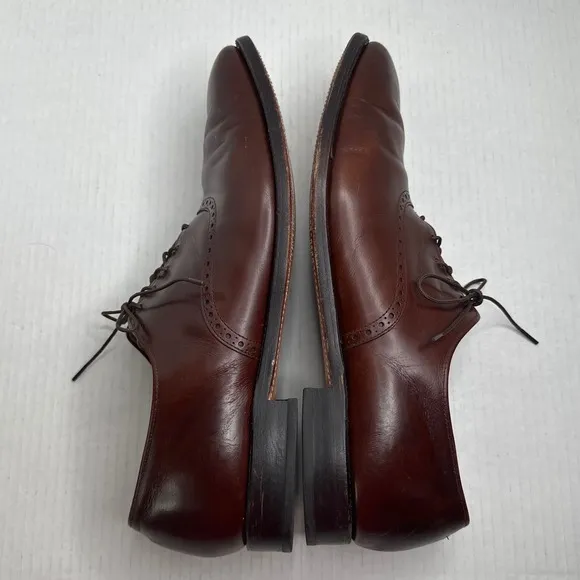 VINTAGE Allen Edmonds Danbury Burgundy Leather Oxfords Men's Dress Shoes 13B