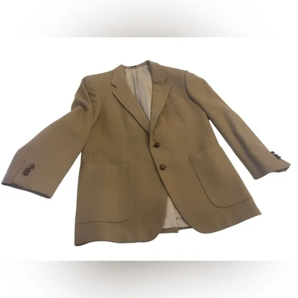 Vintage Gino Salvaggi International Collection Blazer Sport Coat Brown Wool 42