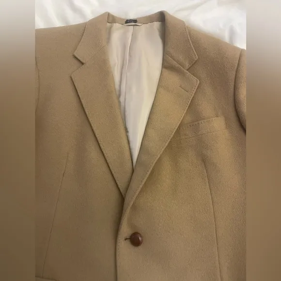 Vintage Gino Salvaggi International Collection Blazer Sport Coat Brown Wool 42