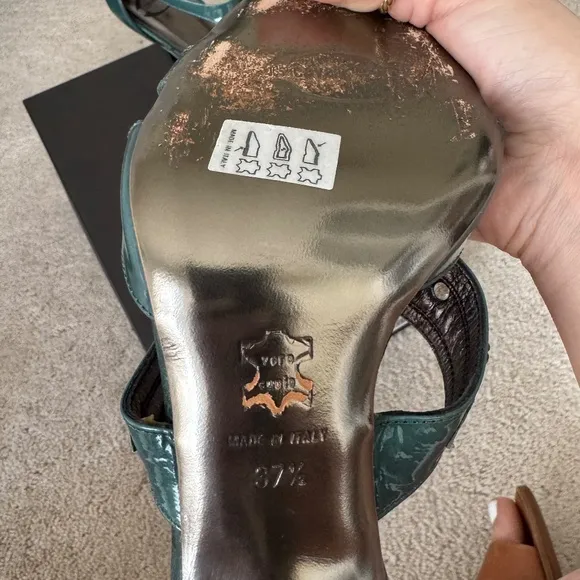 Vintage Just Cavalli Sea Green Strappy Sandal