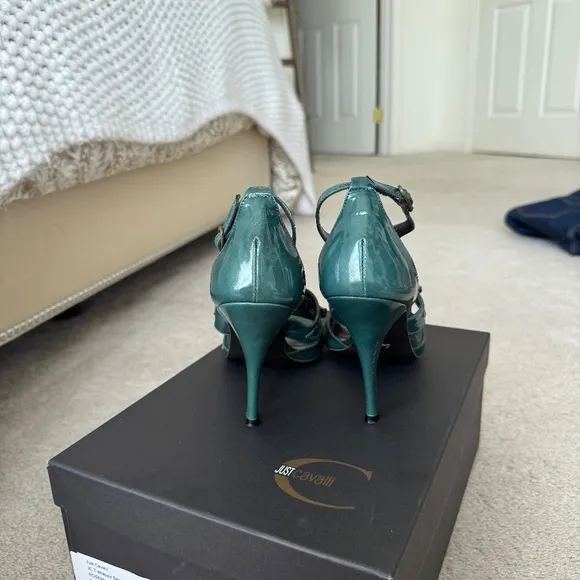 Vintage Just Cavalli Sea Green Strappy Sandal