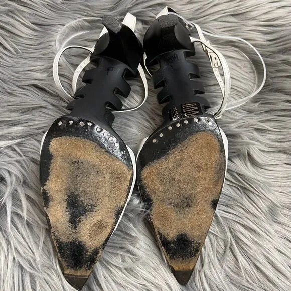 Vintage Lagerfeld Spine Pointed Toe Curve Heels