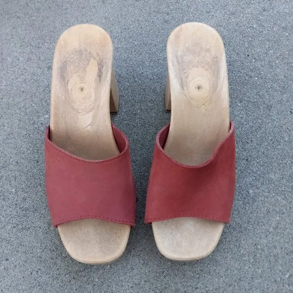 Vintage Studded Heeled Mules