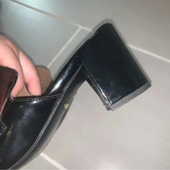 Vionic Annabel Patent Leather Open Back Loafer Mules Black 8