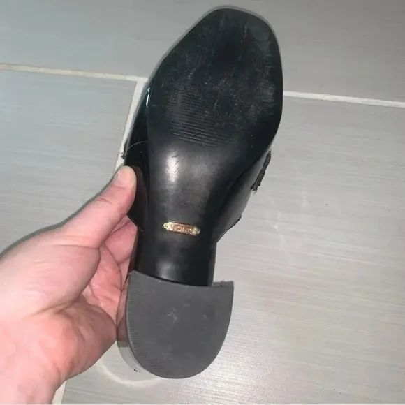 Vionic Annabel Patent Leather Open Back Loafer Mules Black 8