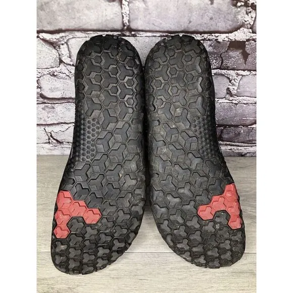 Vivobarefoot Primus Trail Firm Ground Black Mesh Running Shoes Men Sz 47EU/13.5M