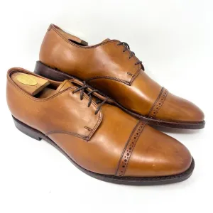 VTG Allen Edmonds Mens Boulevard Cap Toe Oxford Sz 11 D Walnut Brown Leather NOS
