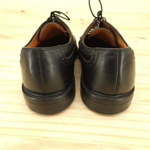 Vtg Bostonian Men Longwing Derby Oxfords 10 EEE/E Extra Wide Black Dress Shoes