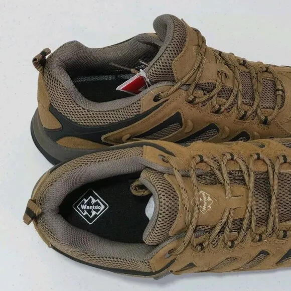 Wantdo Men's Waterproof Hiking Shoes Breathable Suede / Leather Shoes Me…