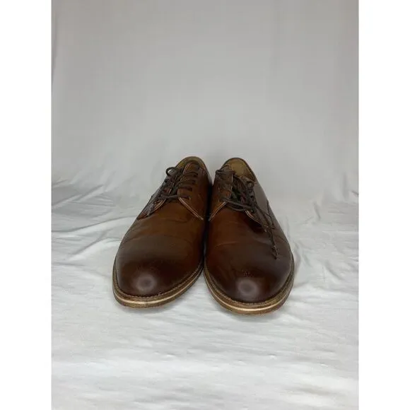 Warfield &amp;‎ Grand Shoes Mens 9 Dylan Dress Lace Up Oxfords 63611 Brown Leather
