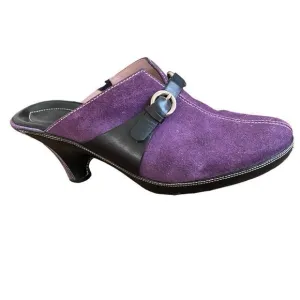Women's Cole Haan Purple Suede Clogs Mules Size 7.5B