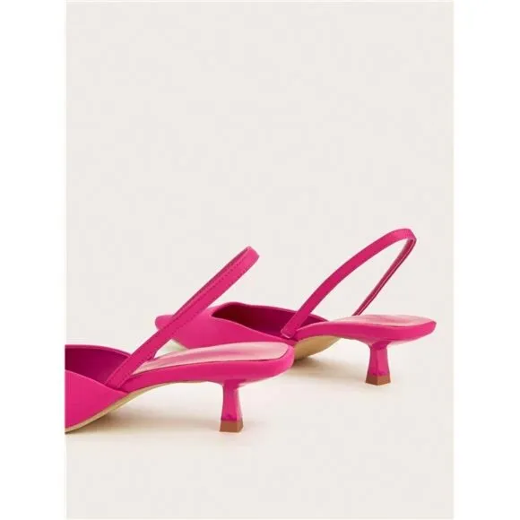 Women's Kitten  Elegant Pointed High Heels, Fashionable Ankle Strap Sandals