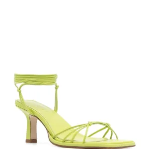 Women's Neon Yellow Strappy Heels