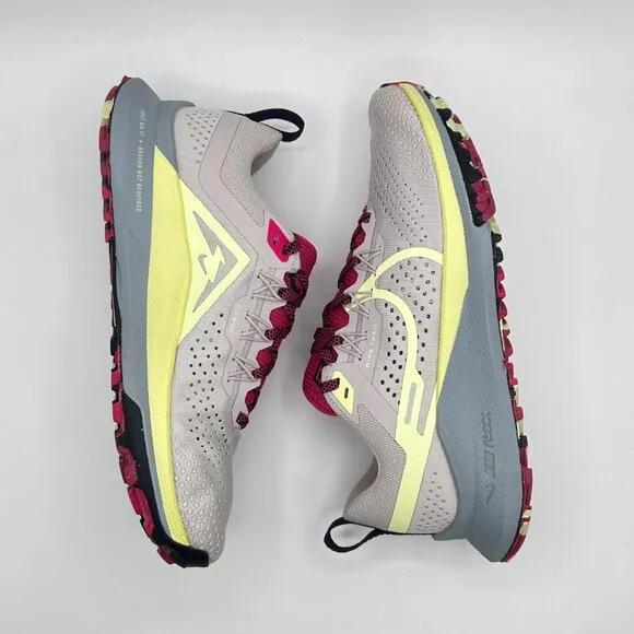 Women's Nike Pegasus React Trail 4 Running Shoes Light Purple Yellow DJ6159-002