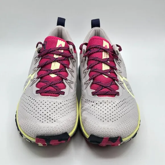 Women's Nike Pegasus React Trail 4 Running Shoes Light Purple Yellow DJ6159-002