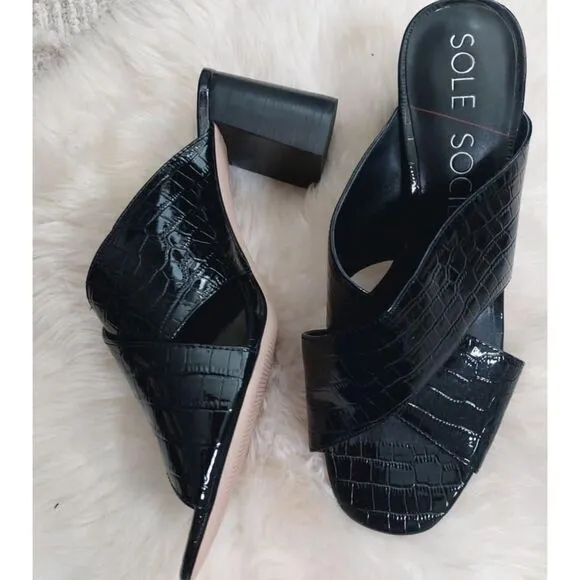 Womens Sole Society Ganezah Slide Mule Sandal Size 9.5M