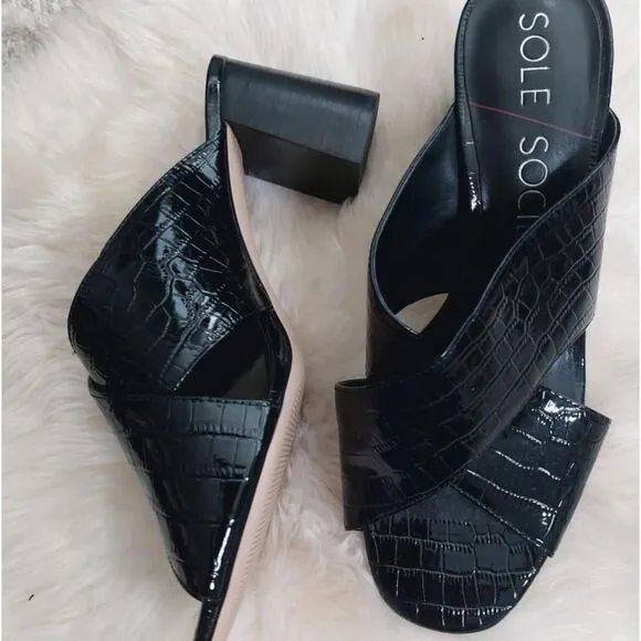 Womens Sole Society Ganezah Slide Mule Sandal Size 9.5M