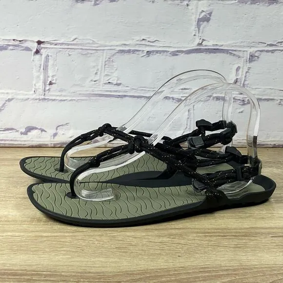 Xero Aqua Cloud Barefoot Sandals Men's Size 9 Vetiver Green Black Trail Hiking