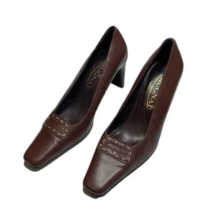 Y2K vintage Mugnai Pointed Toe low heels brown size 6