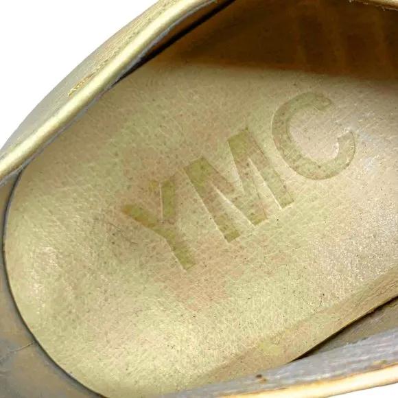YMC YOU MUST CREATE  PFA 15‎ Cream Perforated Leather Medallion Toe Oxfords