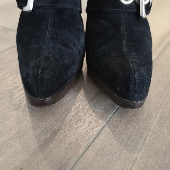 YSL Suede Mules