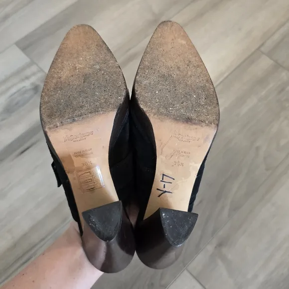 YSL Suede Mules