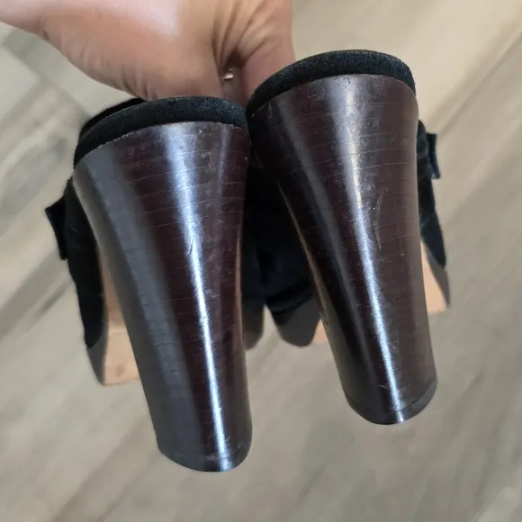 YSL Suede Mules