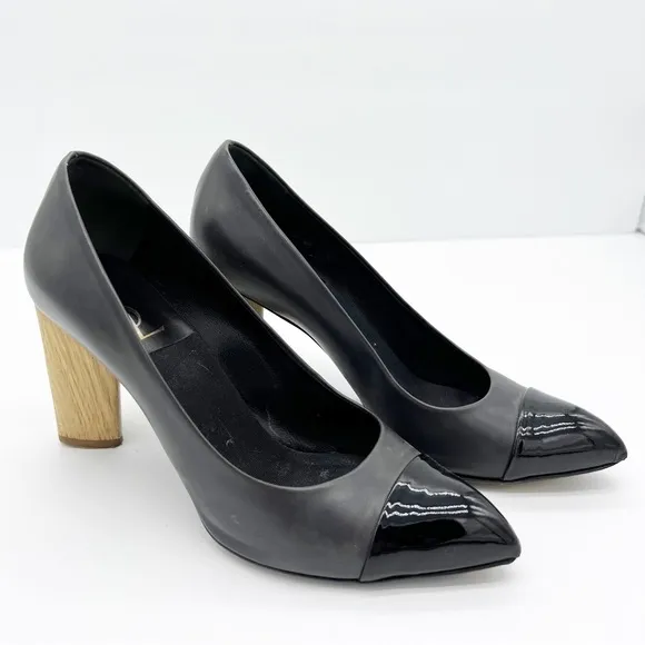 Yves Saint Laurent Wood Block Heels