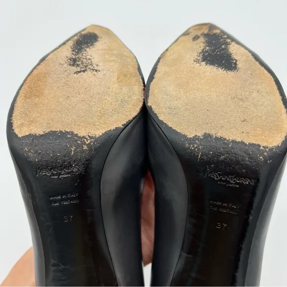 Yves Saint Laurent Wood Block Heels