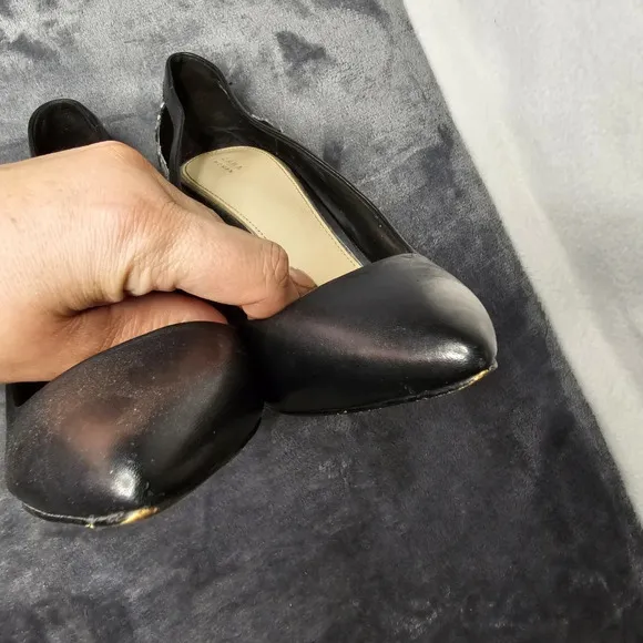 Zara Black Snakeskin Print  Pointed Toe Heels