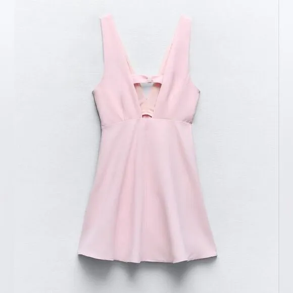 ZARA BLOGGERS FAV Zara JEWEL BUTTON PINAFORE DRESS 2747/571