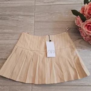 ZARA Box Pleat Skorts NWT